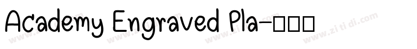 Academy Engraved Pla字体转换